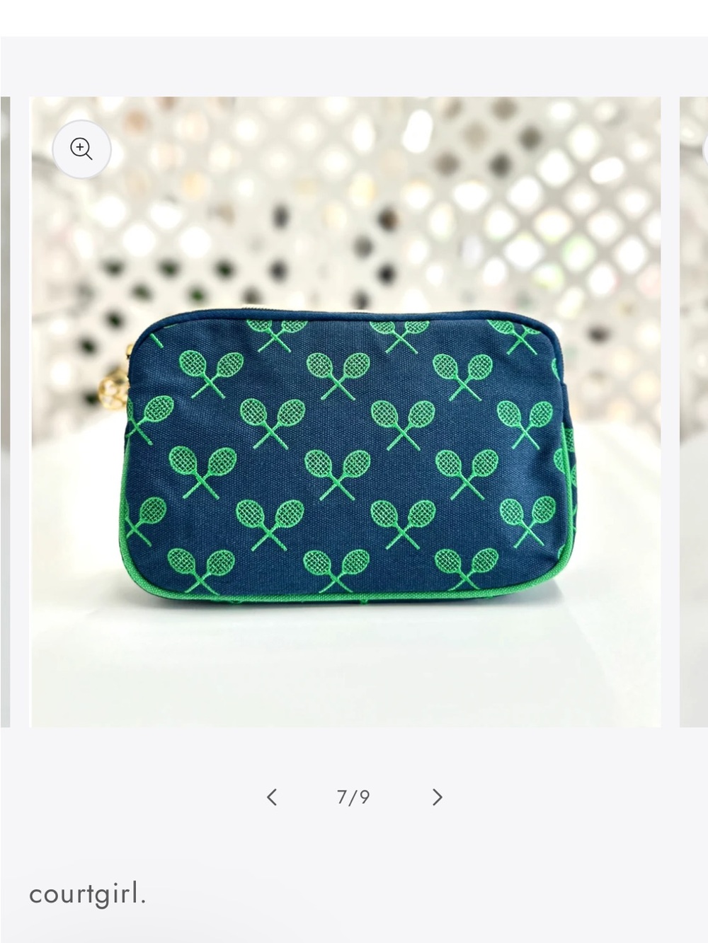 ๐พ Court Girl Tennis Racket Print Zipper Pouch - Picture 5 of 5